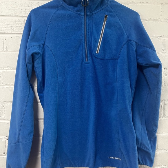 Craghoppers Blue Zip Up Fleece Sweater - Picture 6 of 8